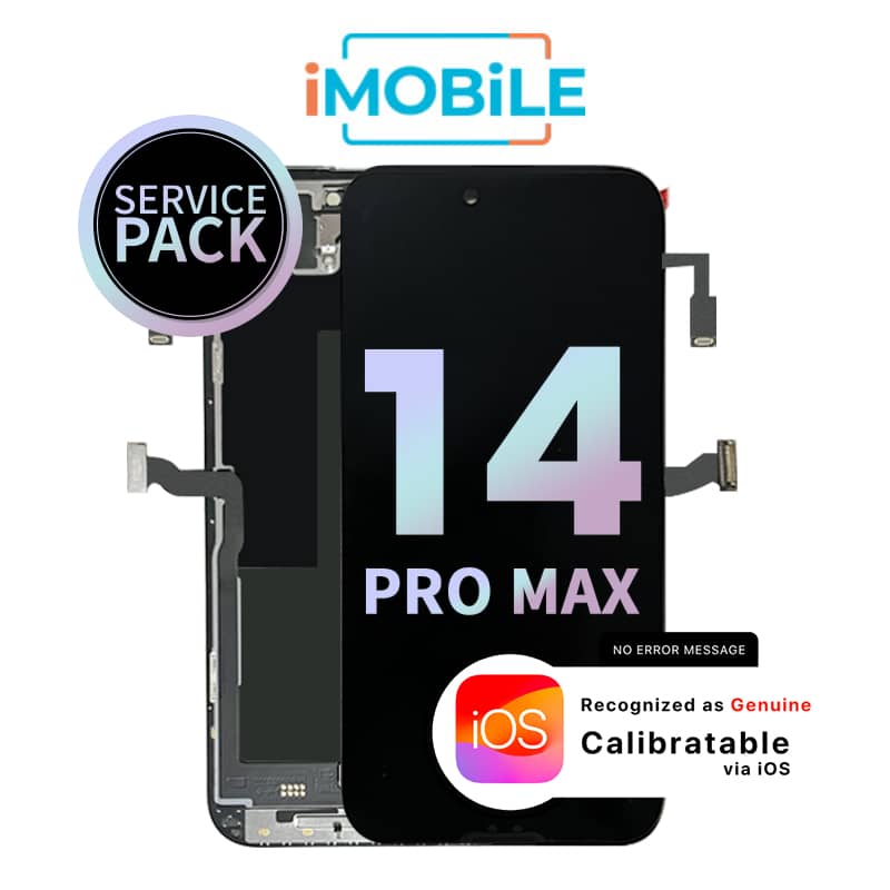 iPhone 14 Pro Max (6.7 Inch) Compatible LCD (Soft OLED) Touch Digitizer Screen [Service Pack]