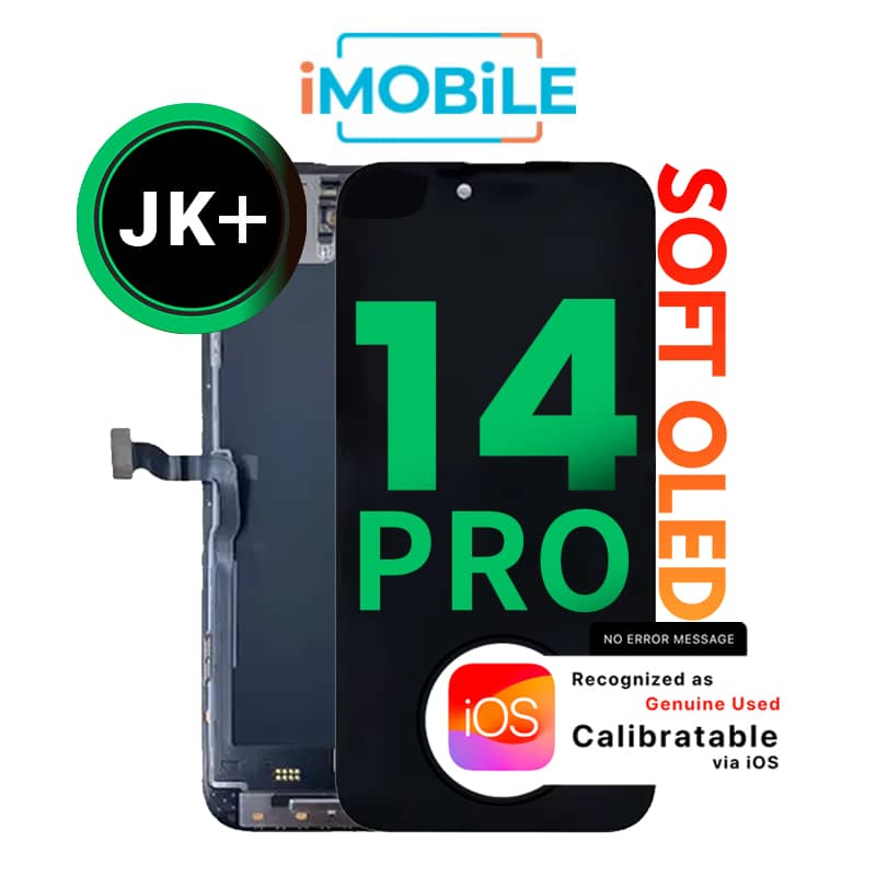 iPhone 14 Pro (6.1 Inch) Compatible LCD (Soft OLED) Touch Digitizer Screen [JK+]