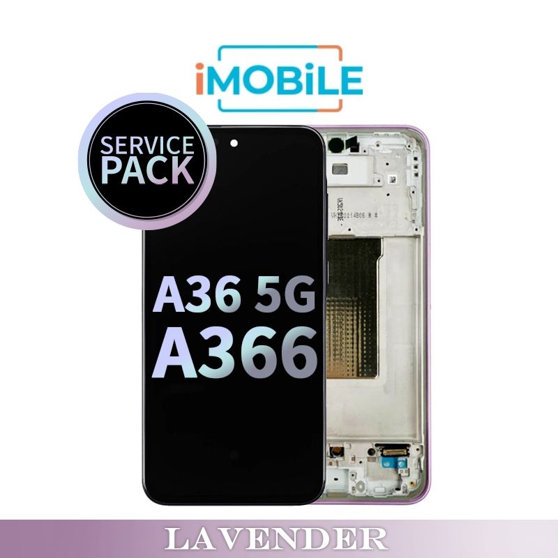 Samsung Galaxy A36 5G A366 LCD Touch Digitizer Screen [Service Pack] [Lavender] GH82-36841D