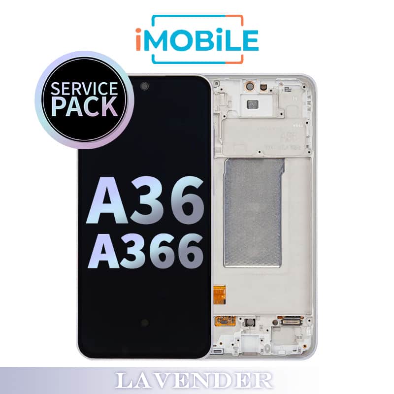 Samsung Galaxy A36 5G A366 LCD Touch Digitizer Screen [Service Pack] [Lavender] GH82-36841D