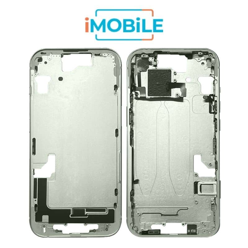 iPhone 15 Compatible Back Housing [with Power and Volume Flex] [A+] [Green]