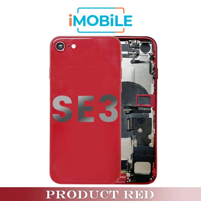 iPhone SE3 2022 Compatible Back Housing with Small Parts [IMB] [Product Red]