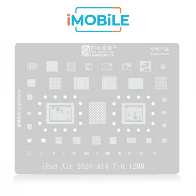 AMAOE Middle Layer BGA Reballing Stencil Tin Planting for iPad Air (2020) A14