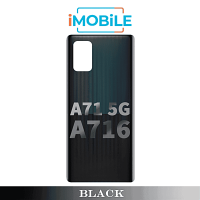 Samsung Galaxy A71 5G A716 Back Cover without Camera Lens [Black]