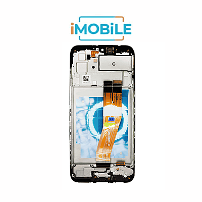 Samsung Galaxy A035 LCD Digitizer Assembly with frame Black [IMB]