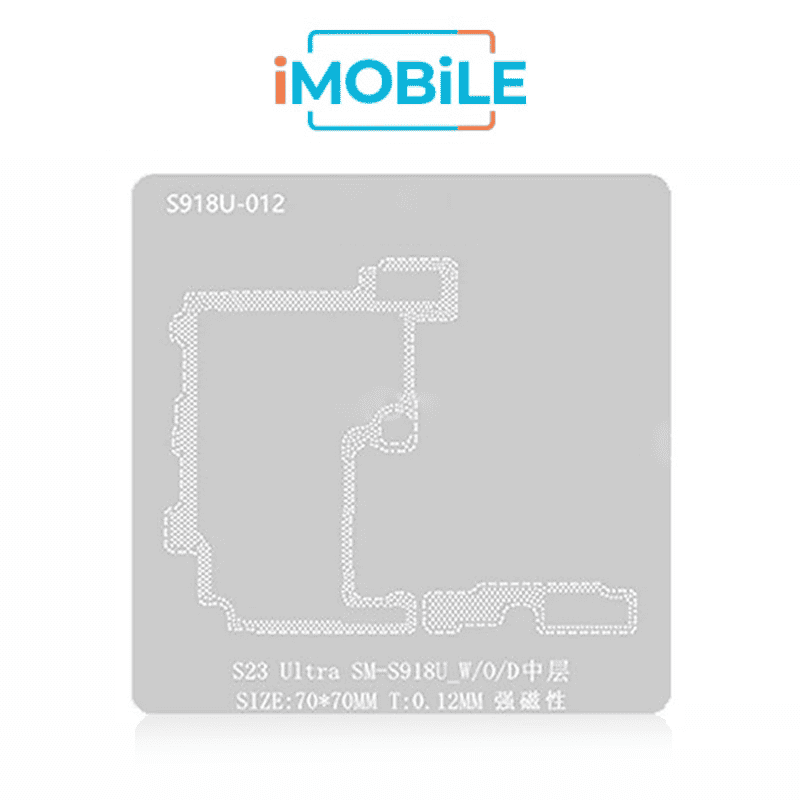 AMAOE Middle Layer BGA Reballing Stencil Tin Planting for Samsung S23 Ultra SM-918U_W / O / D