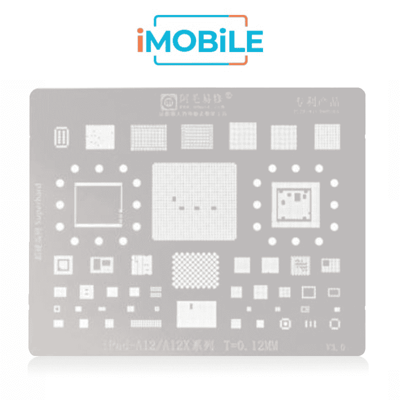 AMAOE Middle Layer BGA Reballing Stencil Tin Planting for iPad A12 / A12X Series