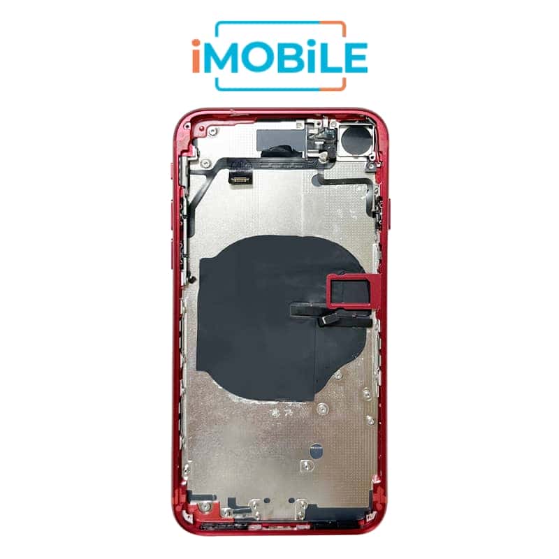 iPhone SE3 2022 Compatible Back Housing [with Power and Volume Flex] [Product Red]