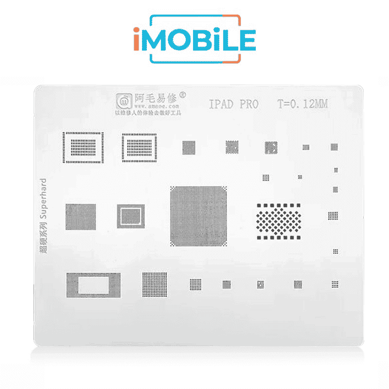 AMAOE Middle Layer BGA Reballing Stencil Tin Planting for iPad Pro