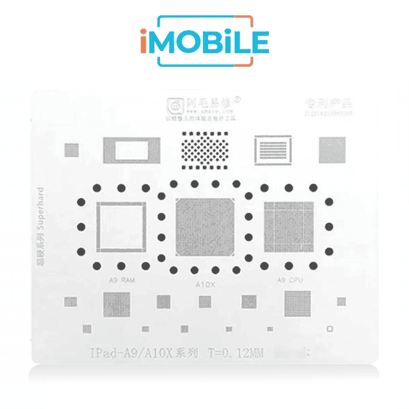 AMAOE Middle Layer BGA Reballing Stencil Tin Planting for iPad A9 / A10X Series