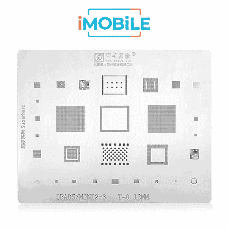 AMAOE Middle Layer BGA Reballing Stencil Tin Planting for iPad 5 / Mini 2 / 3