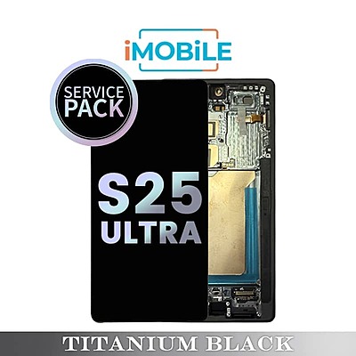 Samsung Galaxy S25 Ultra (S938) LCD Touch Digitizer Screen [Service Pack] [Titanium Black]