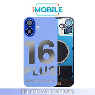 iPhone 16 Plus Compatible Back Cover Glass Assembly with MagSafe [Ultramarine]