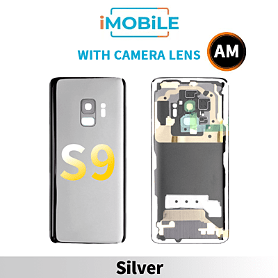 Samsung Galaxy S9 Back Cover Aftermarket With Camera Lens [Silver]