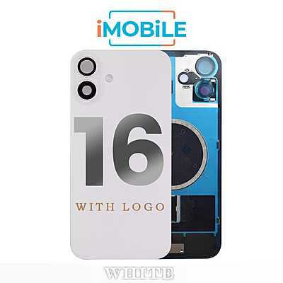 iPhone 16 Compatible Back Cover Glass Assembly with MagSafe [White]