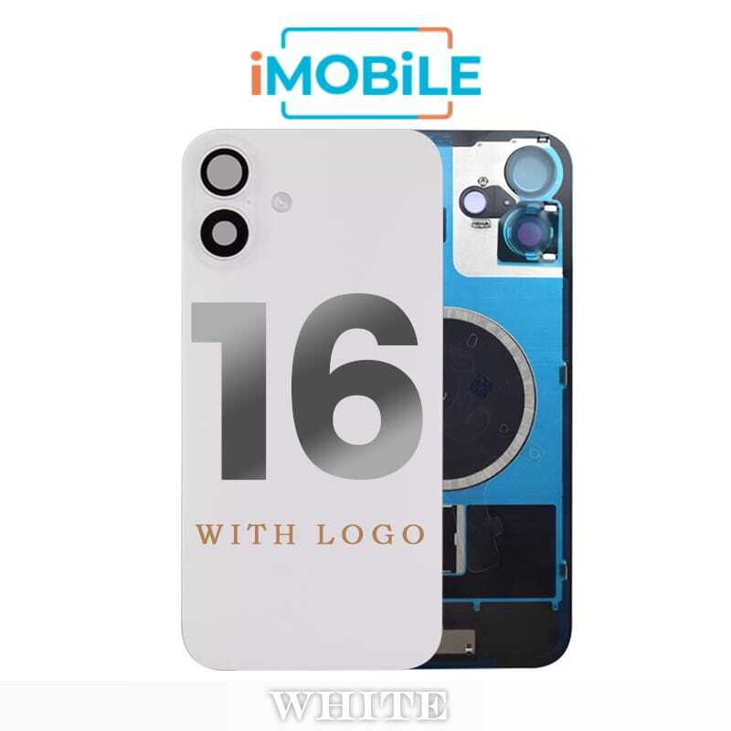iPhone 16 Compatible Back Cover Glass Assembly with MagSafe [White]