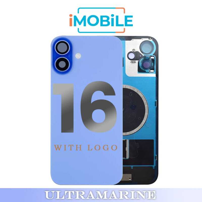 iPhone 16 Compatible Back Cover Glass Assembly with MagSafe [Ultramarine]