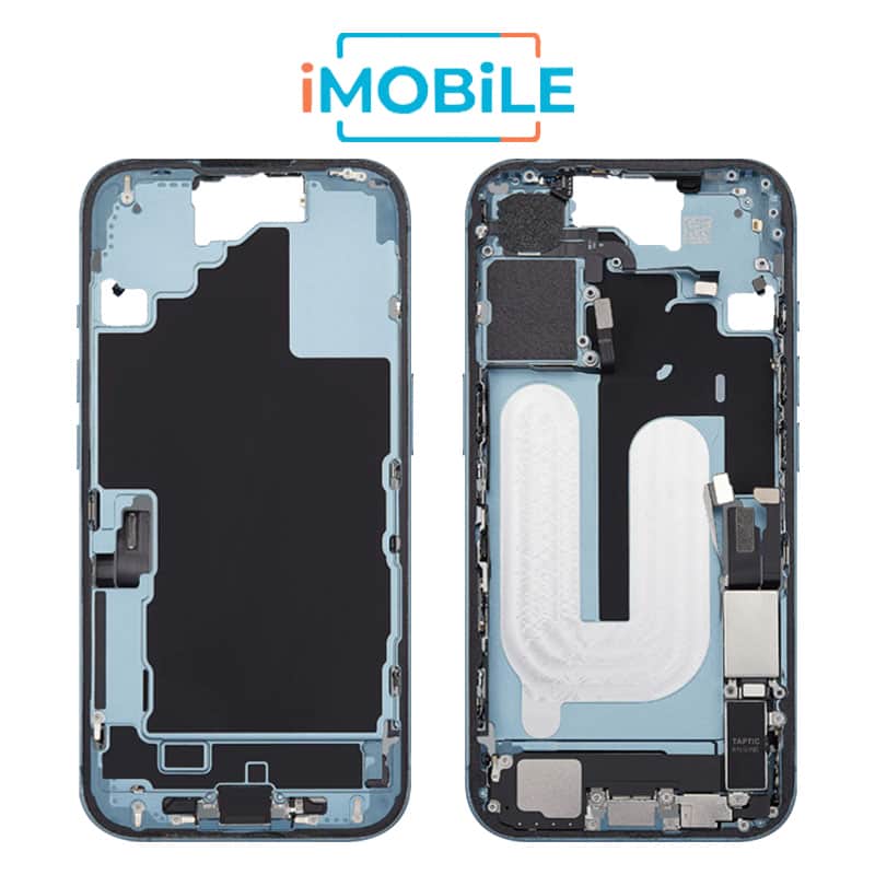 iPhone 16 Compatible Back Housing with Small Parts [IMB] [Teal]