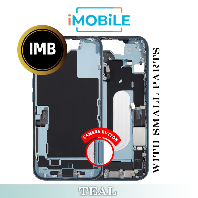 iPhone 16 Compatible Back Housing with Small Parts [IMB] [Teal]