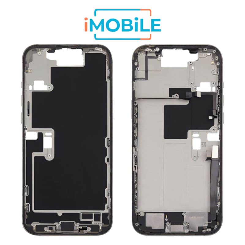 iPhone 16 Pro Max Compatible Back Housing with Small Parts [IMB] [Natural Titanium]