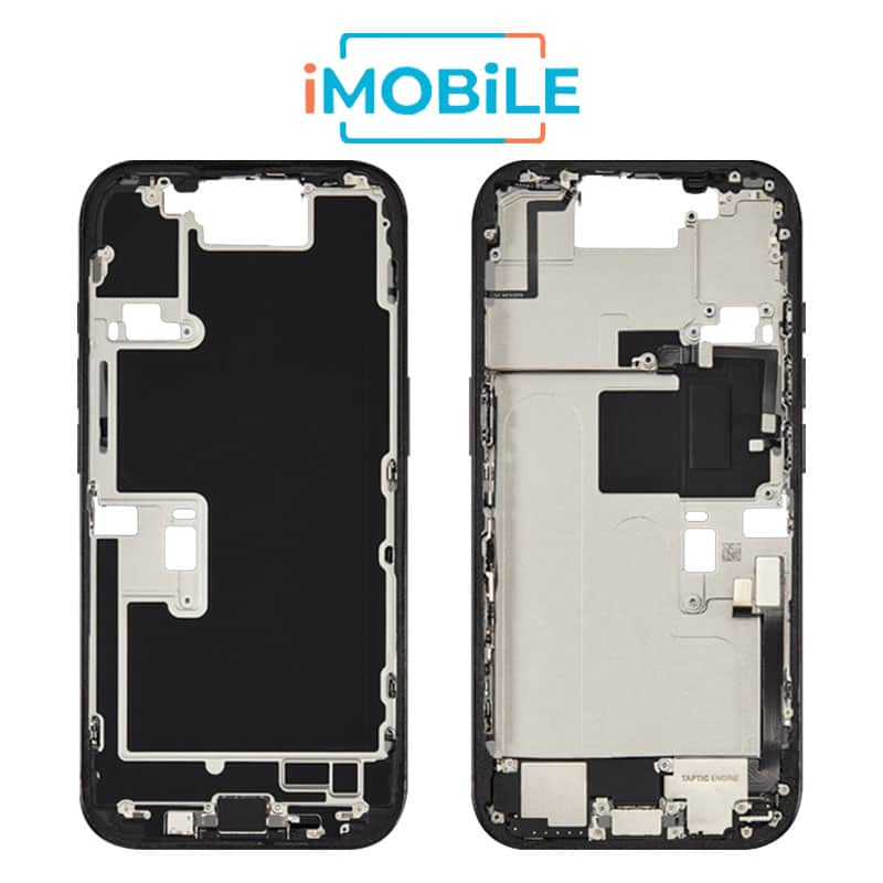 iPhone 16 Pro Compatible Back Housing with Small Parts [IMB] [Black Titanium]