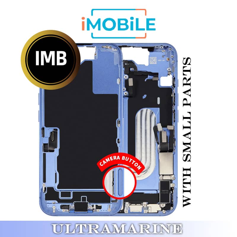 iPhone 16 Compatible Back Housing with Small Parts [IMB] [Ultramarine]