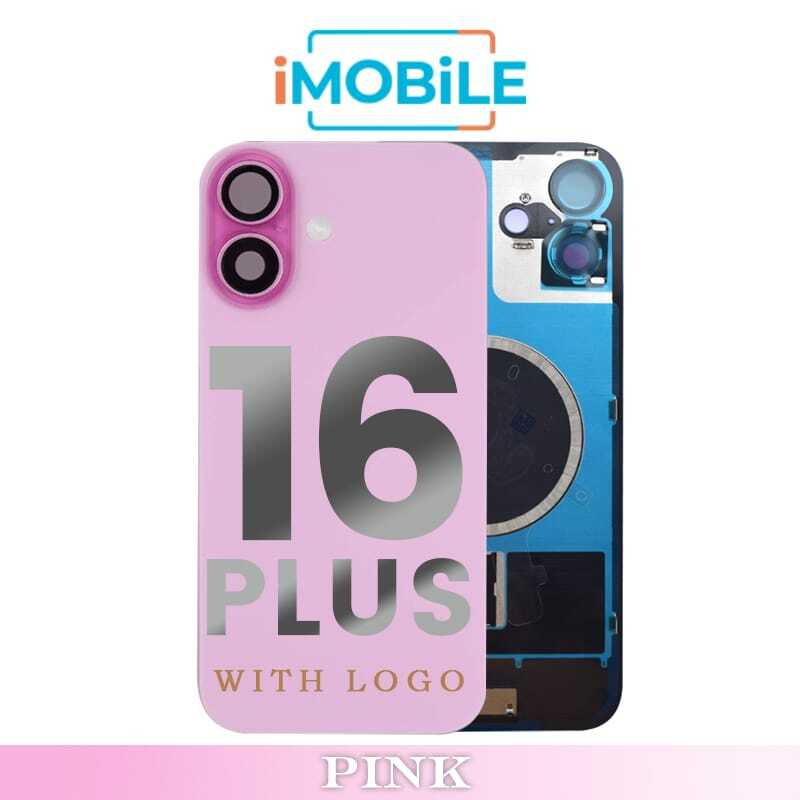 iPhone 16 Plus Compatible Back Cover Glass Assembly with MagSafe [Pink]