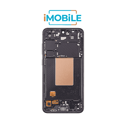 Samsung Galaxy S24 FE (S721) (Soft OLED) LCD and Toush Digitizer Screem with Frame [IMB] [Black]