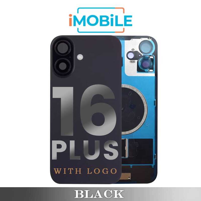 iPhone 16 Plus Compatible Back Cover Glass Assembly with MagSafe [Black]