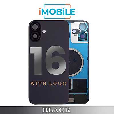 iPhone 16 Compatible Back Cover Glass Assembly with MagSafe [Black]