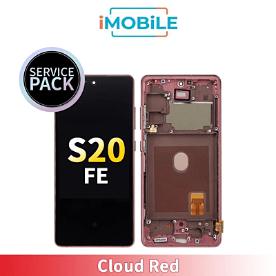 Samsung Galaxy S20 FE SM-G781B LCD Touch Digitizer Screen [Service Pack] [Cloud Red] gh82-24220E/GH82-24219E
