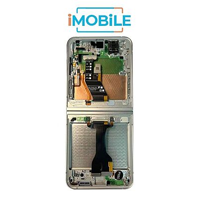 Samsung Galaxy Z Flip 7 FE (F761) Main Inner LCD Digitizer Screen [Service Pack] [White] GH82-37734B