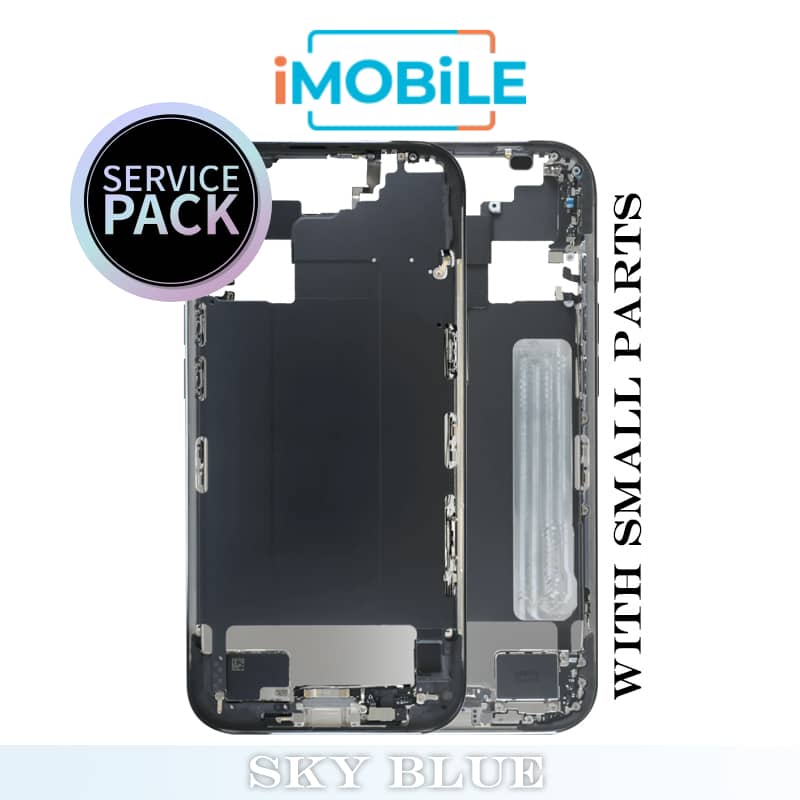 iPhone 17 Air Compatible Back Housing With Small Parts [Service Pack] [Sky Blue] ZP923-13561