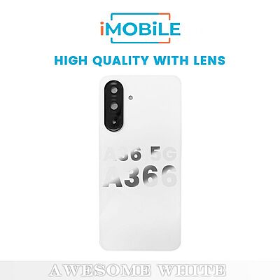 Samsung Galaxy A36 5G A366 Back Cover [High Quality with Lens] [Awesome White]