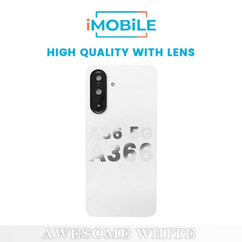 Samsung Galaxy A36 5G A366 Back Cover [High Quality with Lens] [Awesome White]
