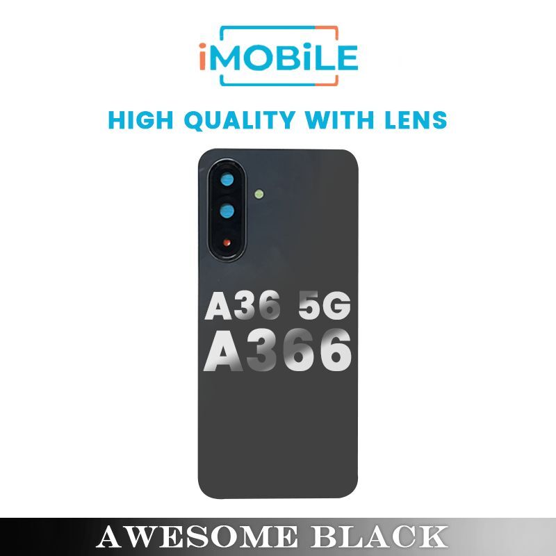 Samsung Galaxy A36 5G A366 Back Cover [High Quality with Lens] [Awesome Black]