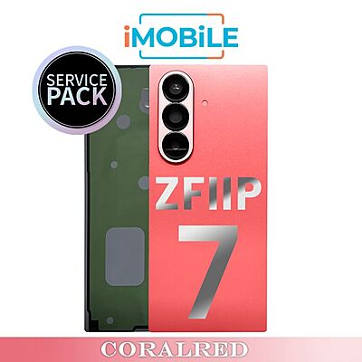Samsung Galaxy Z Flip 7 5G (F766) Back / Battery Cover [Service Pack] [Coralred] GH98-50033D