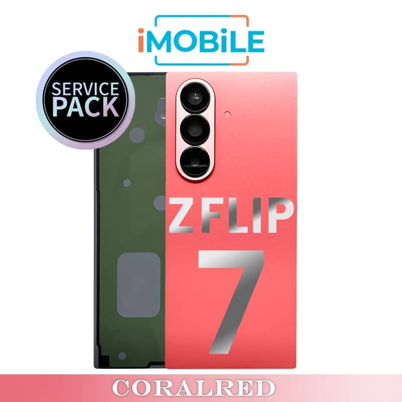 Samsung Galaxy Z Flip 7 5G (F766) Back / Battery Cover [Service Pack] [Coralred] GH98-50033D