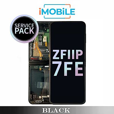 Samsung Galaxy Z Flip 7 FE (F761) Main Inner LCD Digitizer Screen [Service Pack] [Black] GH82-37734A