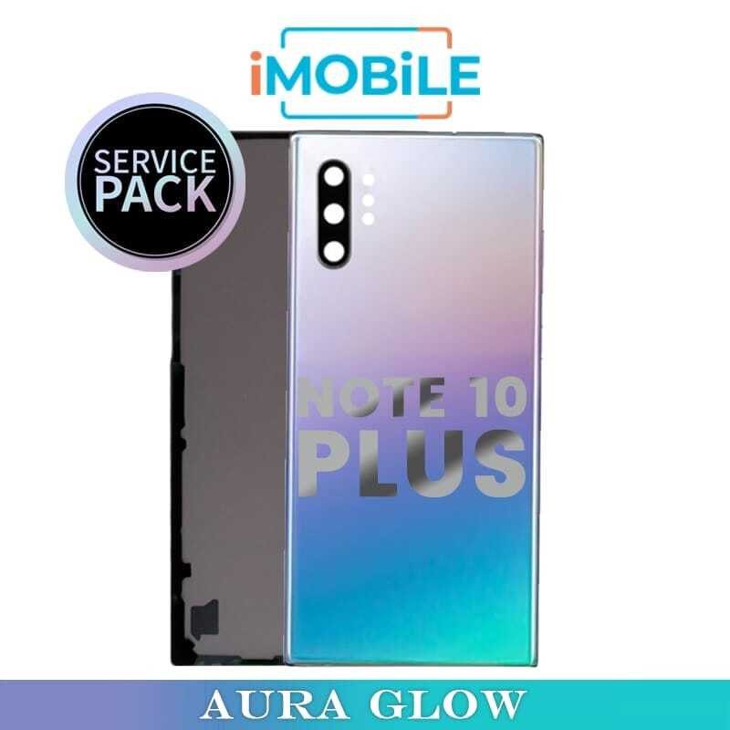 Samsung Galaxy Note 10 Plus (Pro) (N975 N976) 5G Back Cover Glass with Lens [Service Pack] [Aura Glow]