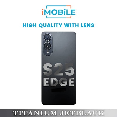 Samsung Galaxy S25 Edge (S937) Back Cover [High Quality with Lens] [Titanium Jetblack]