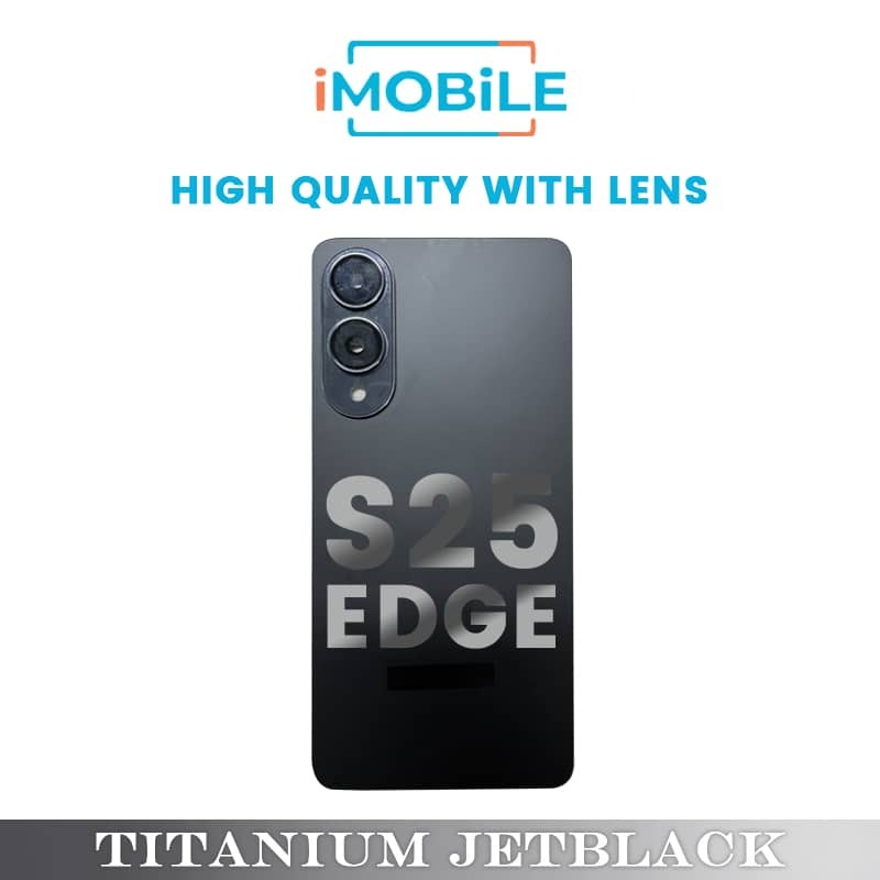 Samsung Galaxy S25 Edge (S937) Back Cover [High Quality with Lens] [Titanium Jetblack]