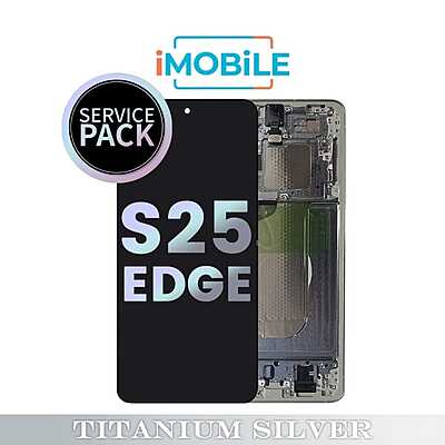 Samsung Galaxy S25 Edge (S937) LCD Touch Digitizer Screen [Service Pack] [Titanium Silver]