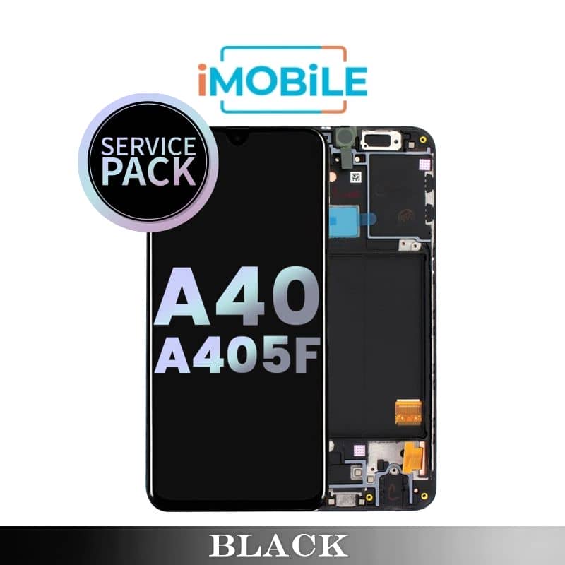 Samsung Galaxy A40 A405F LCD Digitizer Screen [Service Pack] [Black] GH82-19672A