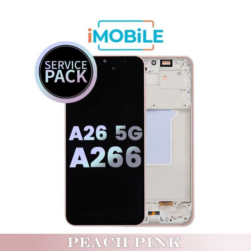 Samsung Galaxy A26 5G A266 LCD Touch Digitizer Screen [Service Pack] [Peach Pink] GH82-37049D
