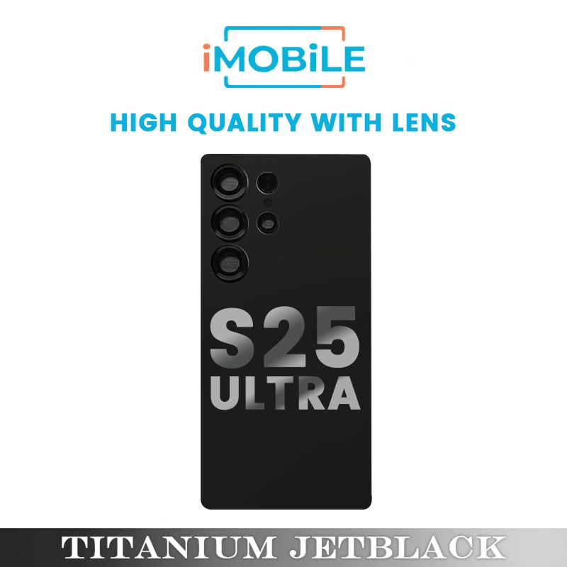 Samsung Galaxy S25 Ultra (S938) Back Cover [High Quality with Lens] [Titanium Jetblack]