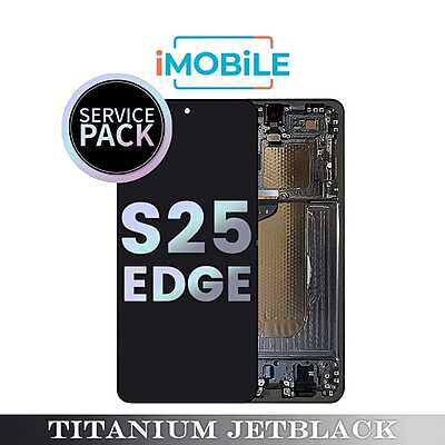 Samsung Galaxy S25 Edge (S937) LCD Touch Digitizer Screen [Service Pack] [Titanium Jetblack]