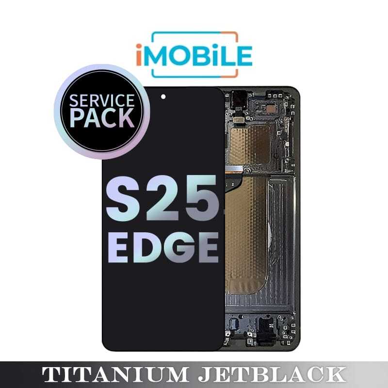 Samsung Galaxy S25 Edge (S937) LCD Touch Digitizer Screen [Service Pack] [Titanium Jetblack]