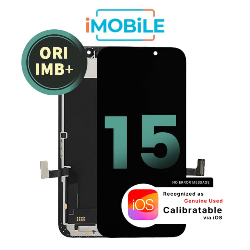 iPhone 15 (6.1 Inch) Compatible LCD (Soft OLED) Touch Digitizer Screen [Original IMB+]