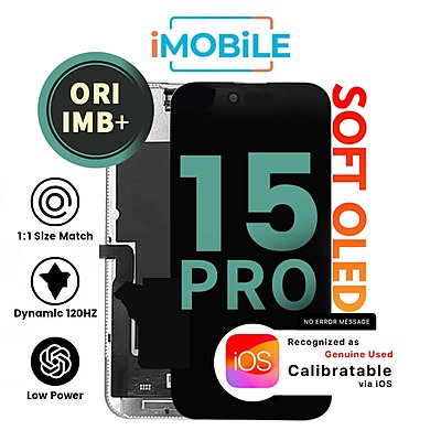 iPhone 15 Pro (6.1 Inch) Compatible LCD (Soft OLED) Touch Digitizer Screen [Original IMB+]